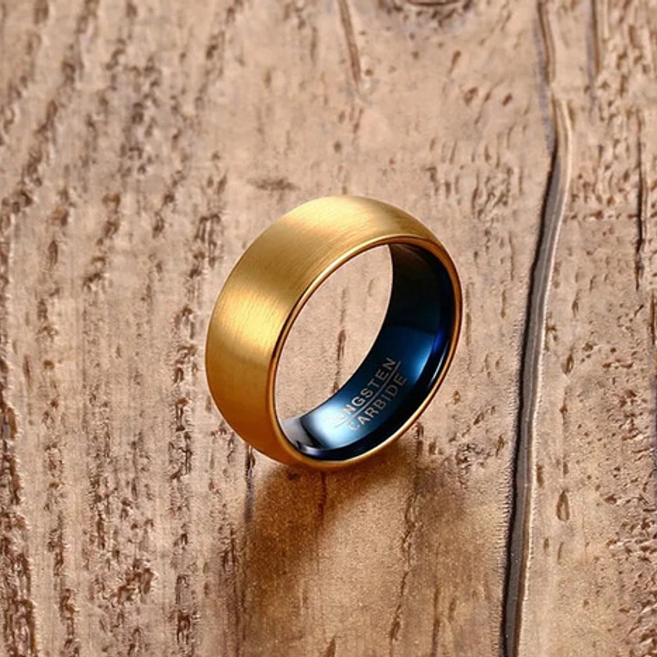 Anillo Carburo De Tungsteno, Houston Gold, Hombre 3