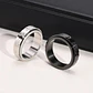 Anillo Rústico, Spinner Giratorio, Acero Inoxidable, Unisex - Miniatura 8