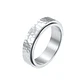 Anillo Rústico, Spinner Giratorio, Acero Inoxidable, Unisex - Miniatura 4