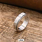 Anillo Rústico, Spinner Giratorio, Acero Inoxidable, Unisex - Miniatura 5