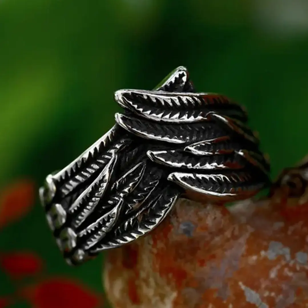 Anillo Wings Of Liberty, Acero Inoxidable, Unisex 3