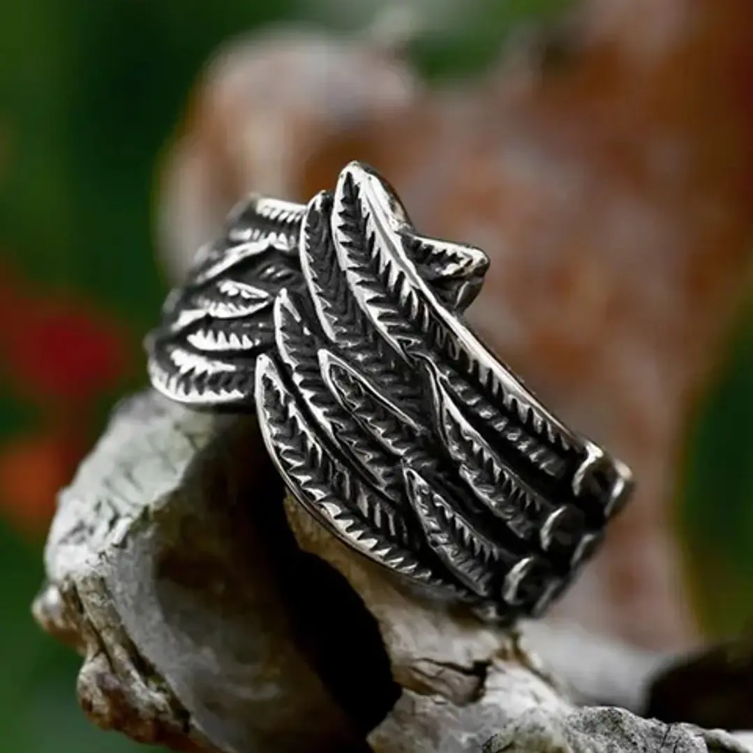 Anillo Wings Of Liberty, Acero Inoxidable, Unisex 4