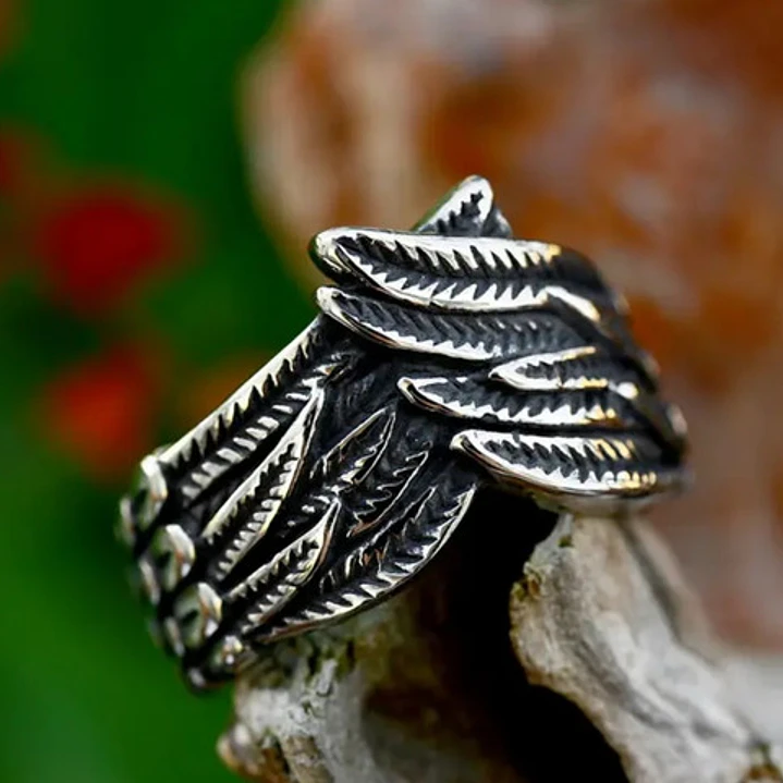 Anillo Wings Of Liberty, Acero Inoxidable, Unisex 5