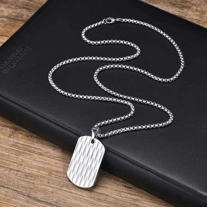 Collar Minimalista Rawson, Acero Inoxidable, Hombre 8