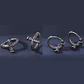 Aros Piercing Cruz Envejecida, Acero Inoxidable Hombre-mujer - Miniatura 2