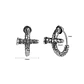 Aros Piercing Cruz Envejecida, Acero Inoxidable Hombre-mujer - Miniatura 5