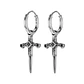 Aros Piercing Punk Rock Cruz, Acero Inoxidable, Hombre-mujer - Miniatura 1