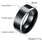 Anillo Carburo De Tungsteno, Black And Silver, Hombre - Miniatura 6