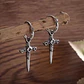 Aros Piercing Punk Rock Cruz, Acero Inoxidable, Hombre-mujer - Miniatura 5