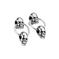 Aros Punk Rock Cráneos, Acero Inoxidable, Hombre-mujer - Miniatura 1