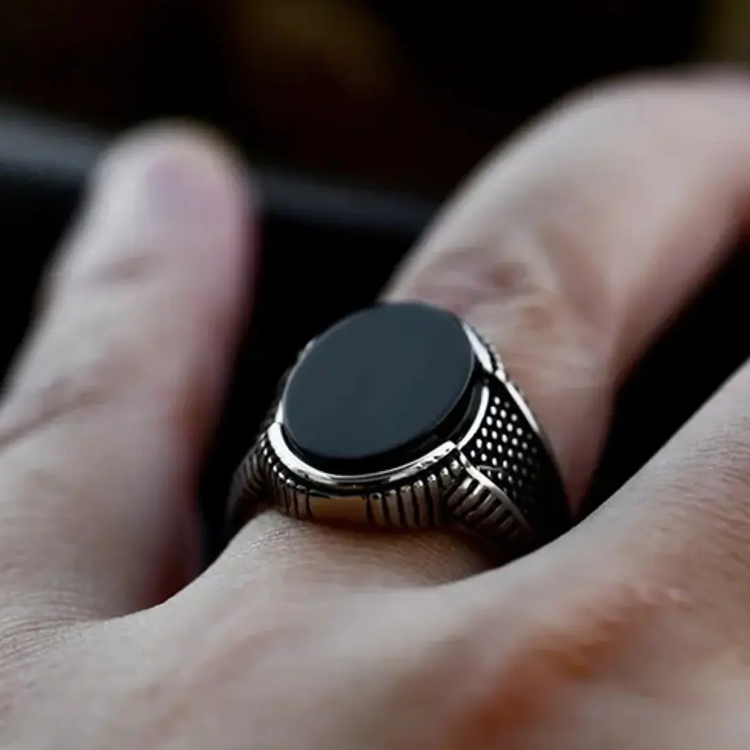 Anillo Bizancio, Acero Inoxidable, Hombre 4