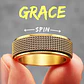 Anillo Spinner Giratorio Dublín, Acero Inoxidable, Hombre - Miniatura 10