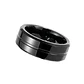 Anillo Glossy Black Lines, Acero Inoxidable, Hombre - Miniatura 3