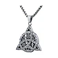 Collar Triqueta Celta Protección, Acero Inoxidable Macizo - Miniatura 1