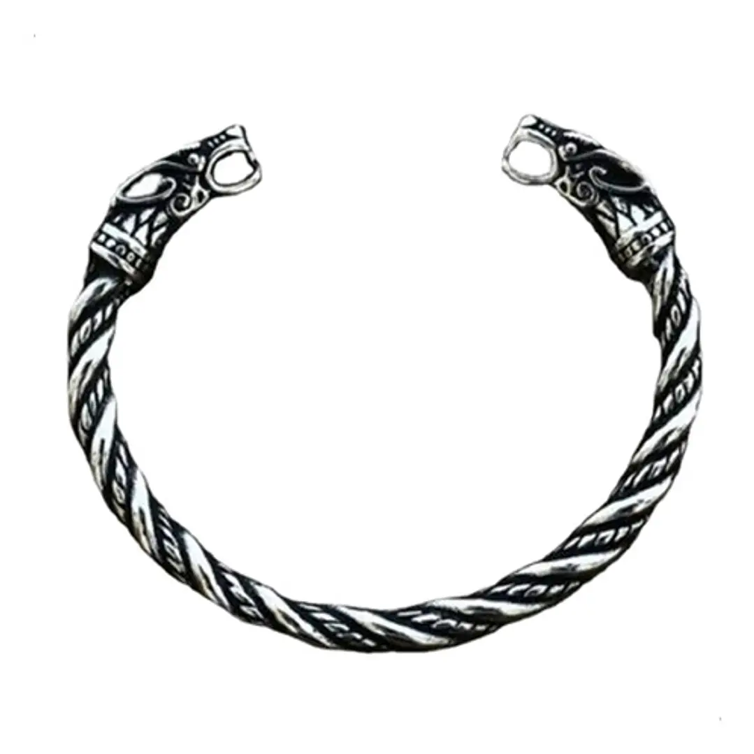 Brazalete Vikingo Ragnar Lodbrok, Acero Inoxidable, Hombre 1