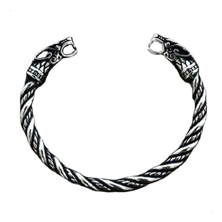 Brazalete Vikingo Ragnar Lodbrok, Acero Inoxidable, Hombre 1