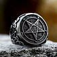 Anillo Sello Pentagrama, Acero Inoxidable, Hombre - Mujer - Miniatura 4