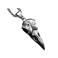 Collar Vikingo Cuervo Nórdico, Acero Inoxidable Hombre-mujer - Miniatura 1