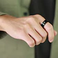Anillo Spinner Giratorio Cross, Acero Inoxidable, Unisex - Miniatura 2