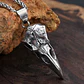 Collar Vikingo Cuervo Nórdico, Acero Inoxidable Hombre-mujer - Miniatura 3