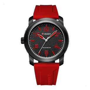 Reloj Deportivo Curren Análogo, Correa De Silicona, Hombre