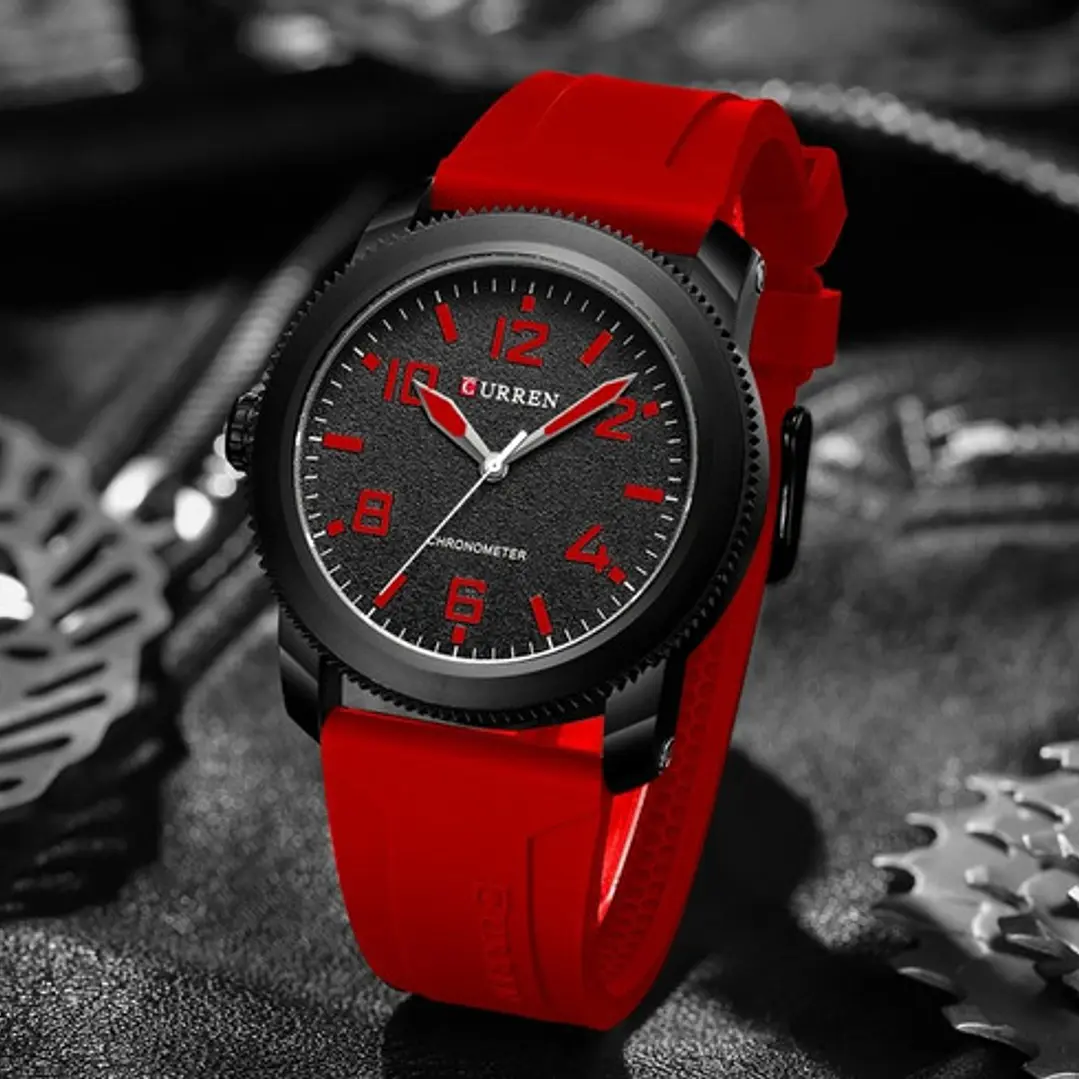 Reloj Deportivo Curren Análogo, Correa De Silicona, Hombre 2
