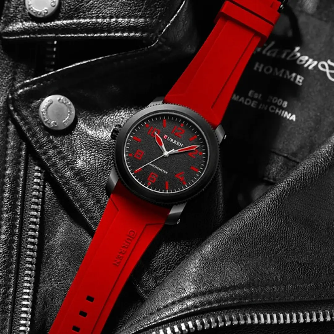 Reloj Deportivo Curren Análogo, Correa De Silicona, Hombre 4