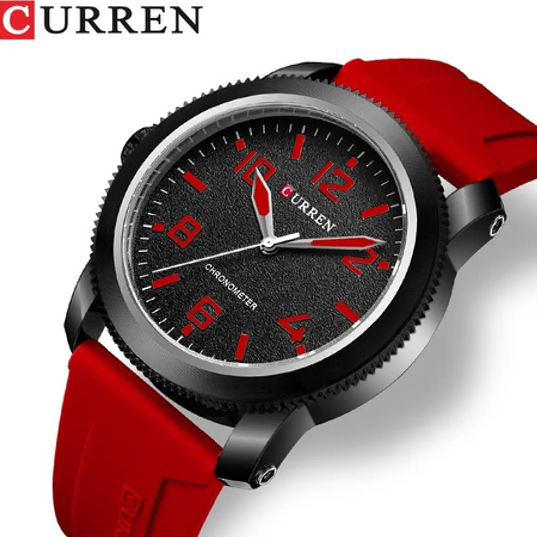 Reloj Deportivo Curren Análogo, Correa De Silicona, Hombre 5