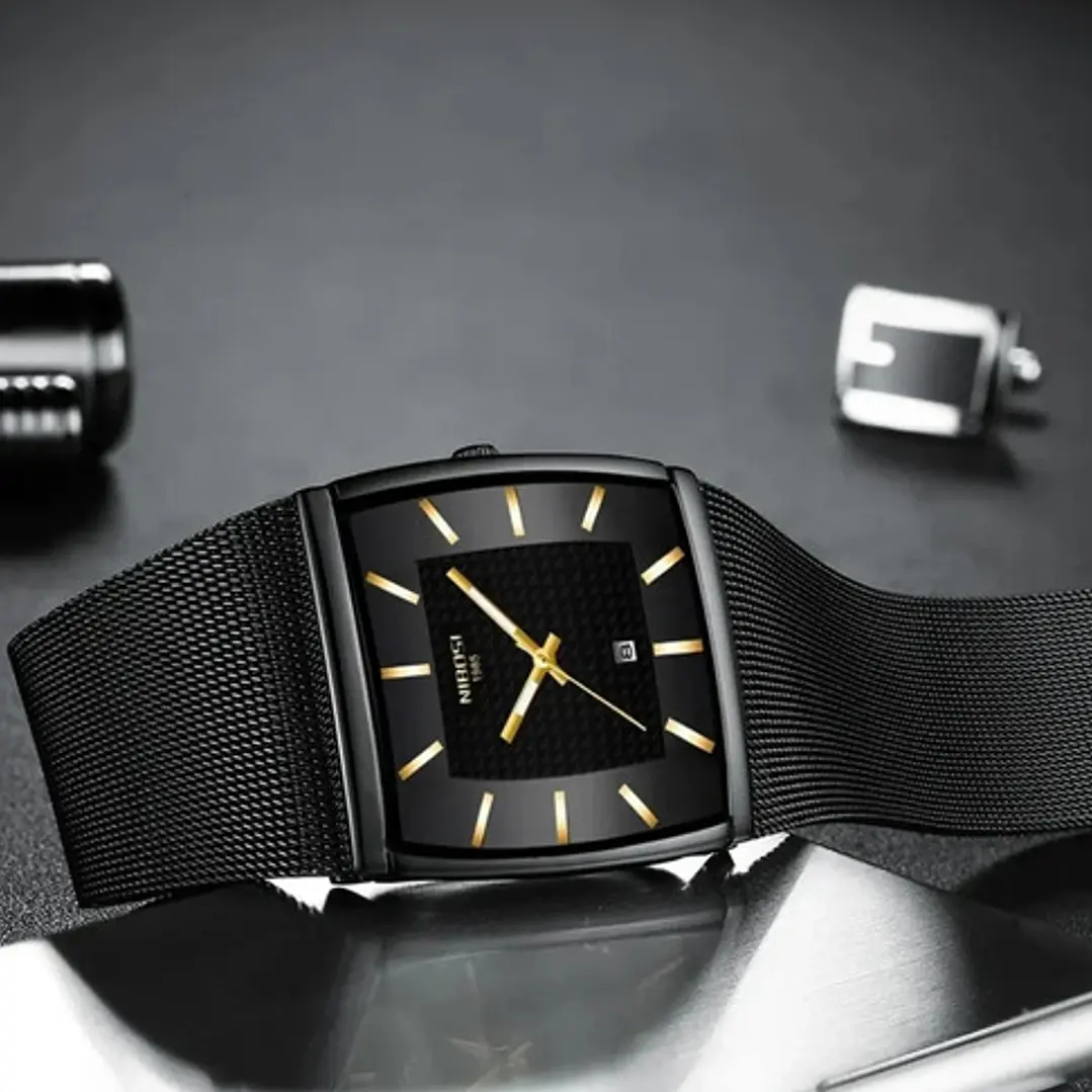 Reloj Nibosi 2376 Análogo, Correa Acero Inoxidable, Hombre 3