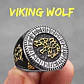Anillo Sello Fenrir, Lobo Nórdico, Acero Inoxidable, Hombre - Miniatura 2