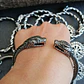 Brazalete Vikingo Jormungandr, Acero Inoxidable, Unisex - Miniatura 4