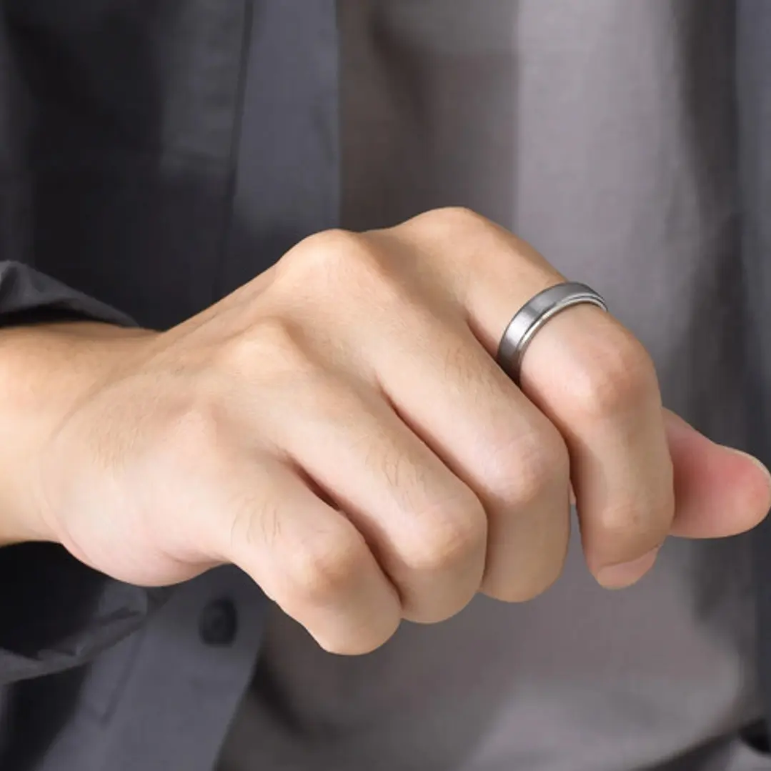 Anillo Compromiso Romantic Venecia 5mm, Tungsteno, Unisex 5