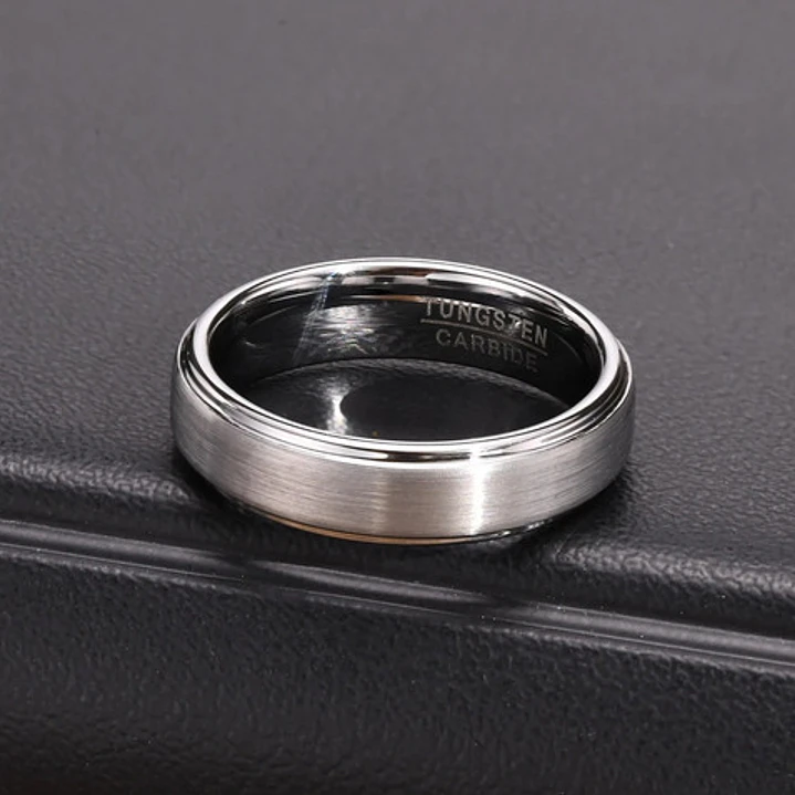 Anillo Compromiso Romantic Venecia 5mm, Tungsteno, Unisex 3