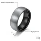 Anillo Carburo De Tungsteno, Baltimore Silver, Hombre - Miniatura 3