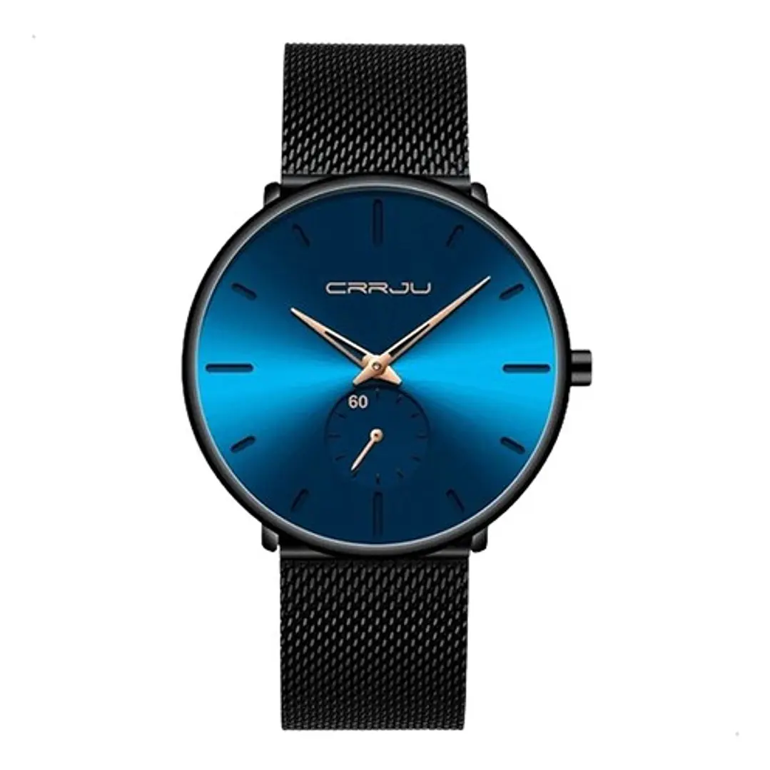 Reloj Crrju 2150 Análogo, Correa Acero Inoxidable, Hombre 1