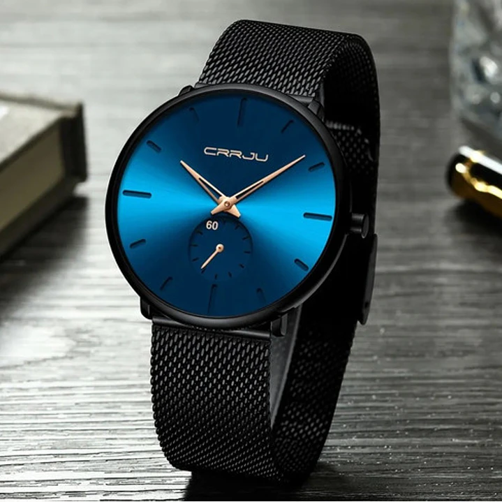 Reloj Crrju 2150 Análogo, Correa Acero Inoxidable, Hombre 2