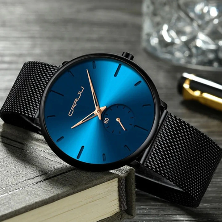Reloj Crrju 2150 Análogo, Correa Acero Inoxidable, Hombre 3