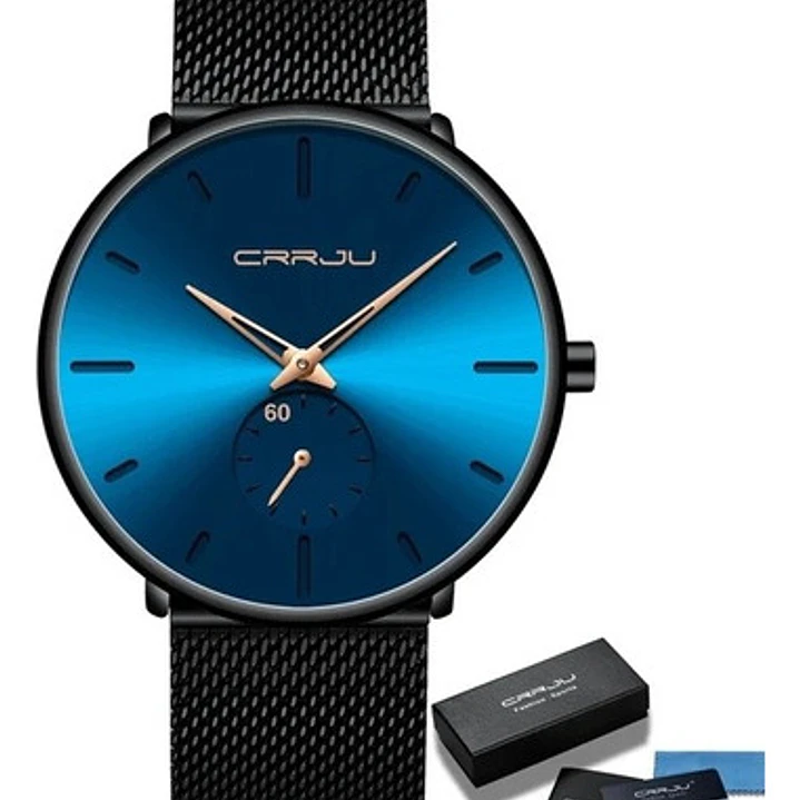 Reloj Crrju 2150 Análogo, Correa Acero Inoxidable, Hombre 4