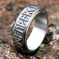 Anillo Big Runes, Spinner Giratorio, Acero Inoxidable - Miniatura 3