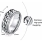 Anillo Silver Chain Con Spinner Giratorio, Acero Inoxidable - Miniatura 6