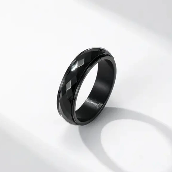 Anillo Estambul, Spinner Giratorio, Acero Inoxidable, Unisex 3