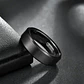 Anillo Carburo De Tungsteno, 6mm Black Bisel, Hombre - Miniatura 2