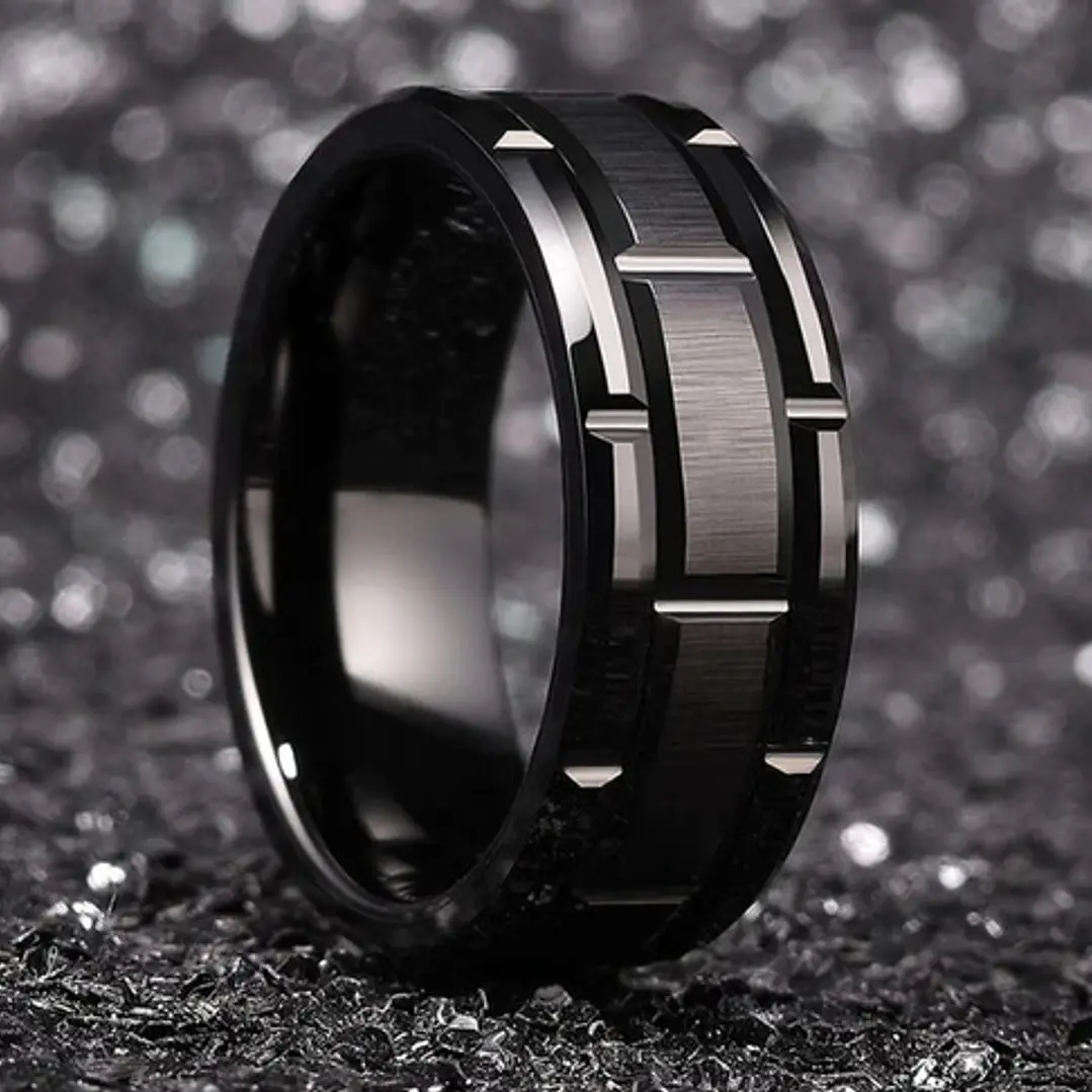 Anillo Black Vedder, Acero Inoxidable, Hombre 5