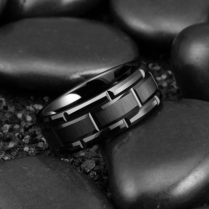 Anillo Black Vedder, Acero Inoxidable, Hombre 6