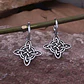 Aros Pendientes Nudo De Bruja, Acero Inoxidable, Mujer - Miniatura 7