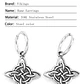 Aros Pendientes Nudo De Bruja, Acero Inoxidable, Mujer - Miniatura 8
