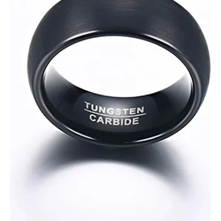 Anillo Carburo De Tungsteno, Baltimore Dark Gray 8mm, Hombre 3
