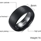 Anillo Carburo De Tungsteno, Baltimore Dark Gray 8mm, Hombre - Miniatura 6