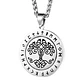Collar Árbol de la Vida con Spinner Giratorio, Acero Inox. - Miniatura 1