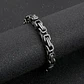 Pulsera Cuadrada Edimburgo 7mm., Acero Inoxidable Vintage - Miniatura 2
